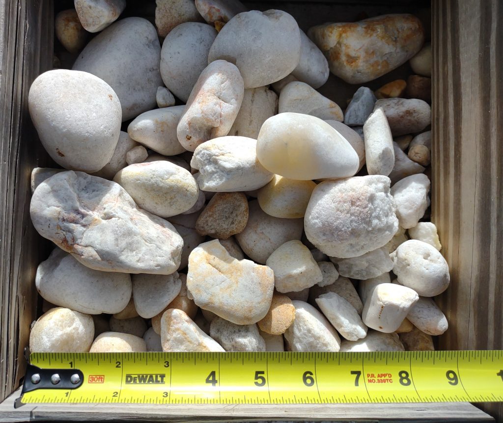 24'' White Egg Rock Superior Stone Distributors Naples FL